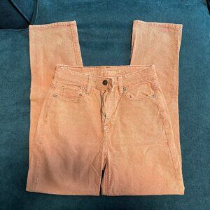 American Eagle Women's Pink Corduroy Jeans